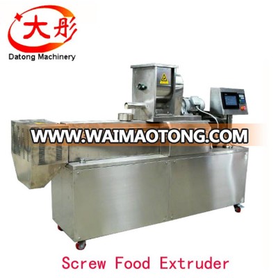 Corn puff snack food production extruder