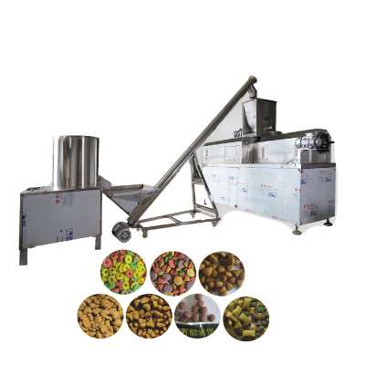 Stainless Steel Dry Dog Food Pellet Making Machine / Dry Pet Dog Food Extruder