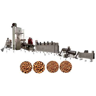 Automatic floating ornamental fish feed crumble milling processing making machine