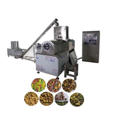 Pet food machine floating fish dog food pellet processing making extruder price